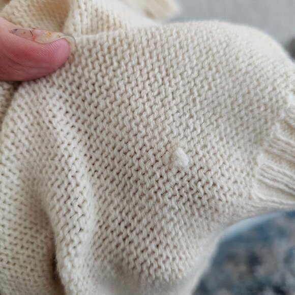 NWT | Andrea Iyamah Resortwear Ally Knit Long Cardigan in Cream S/M - Picture 9 of 12